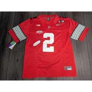 🚨Caleb Downs #2 Ohio Buckeyes Stitched Heritage 🏈 Jersey Men's Size Small